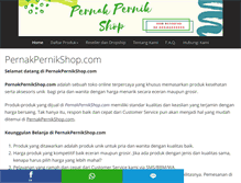 Tablet Screenshot of pernakpernikshop.com